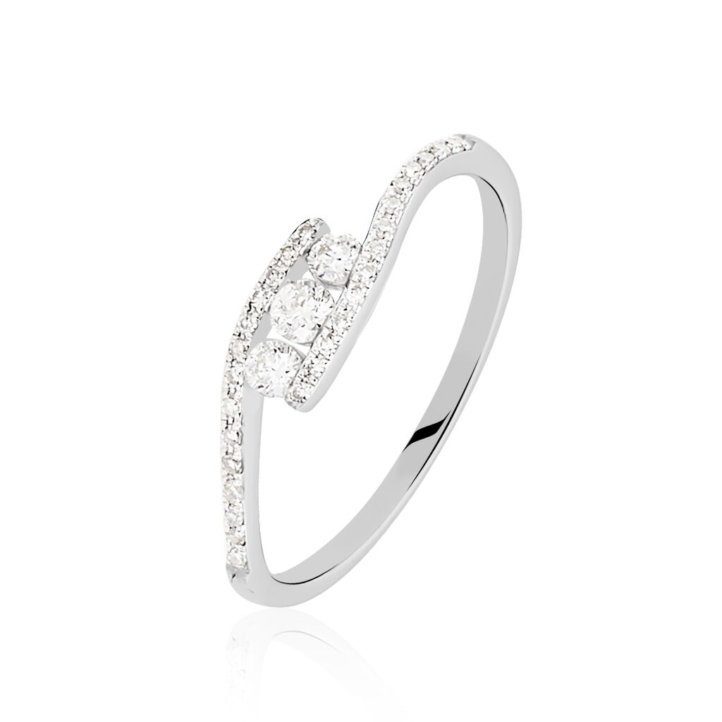 Bague Eternite Or Blanc Diamant