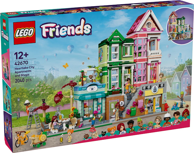 Leiligheter og butikker i Heartlake City LEGO® Friends (42670)