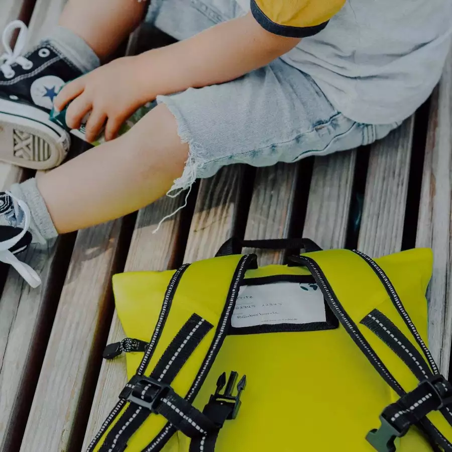 Anna und Oskar Fairer Kinderrucksack Kalle Mini Neon