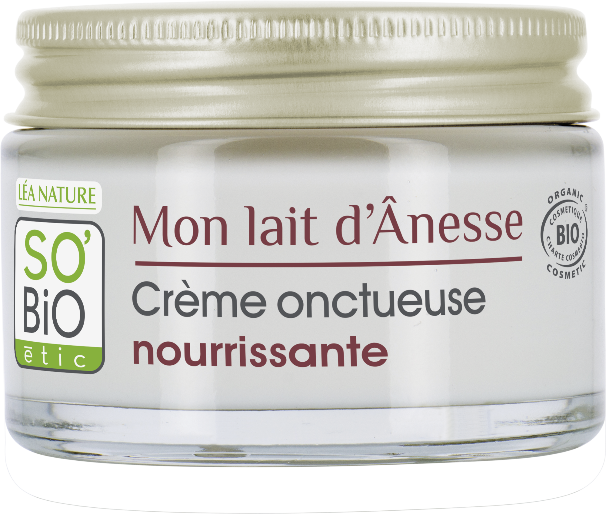 LÉA NATURE SO BiO étic  Eselsmilch Sanft Nährende Creme, 50 ml