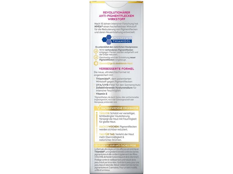NIVEA Gesichtsfluid Luminous Anti-Pigmentflecken 40 ml Luminous630 Anti-Pigmentflecken Tagesfluid LSF 50
