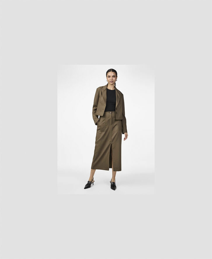YAS YASCAPPA HW ANKLE SKIRT Capers