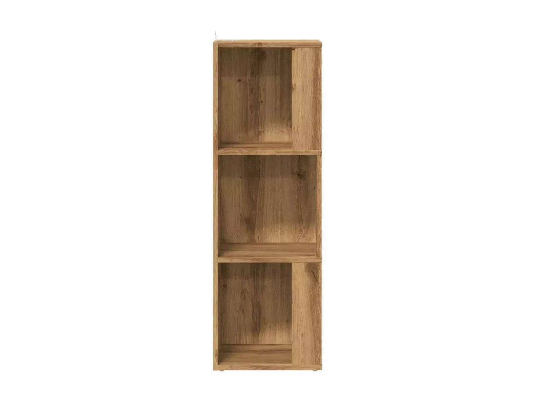 Armoire d'angle chêne artisanal 33x33x100 cm bois d'ingénierie