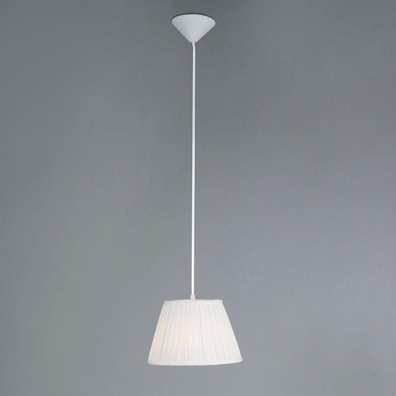 Retro hanglamp crème 25 cm - Plisse
