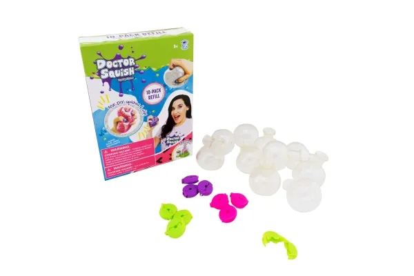 Doctor Squish Squishy Refillpakke V2 10 Balloner   Klips