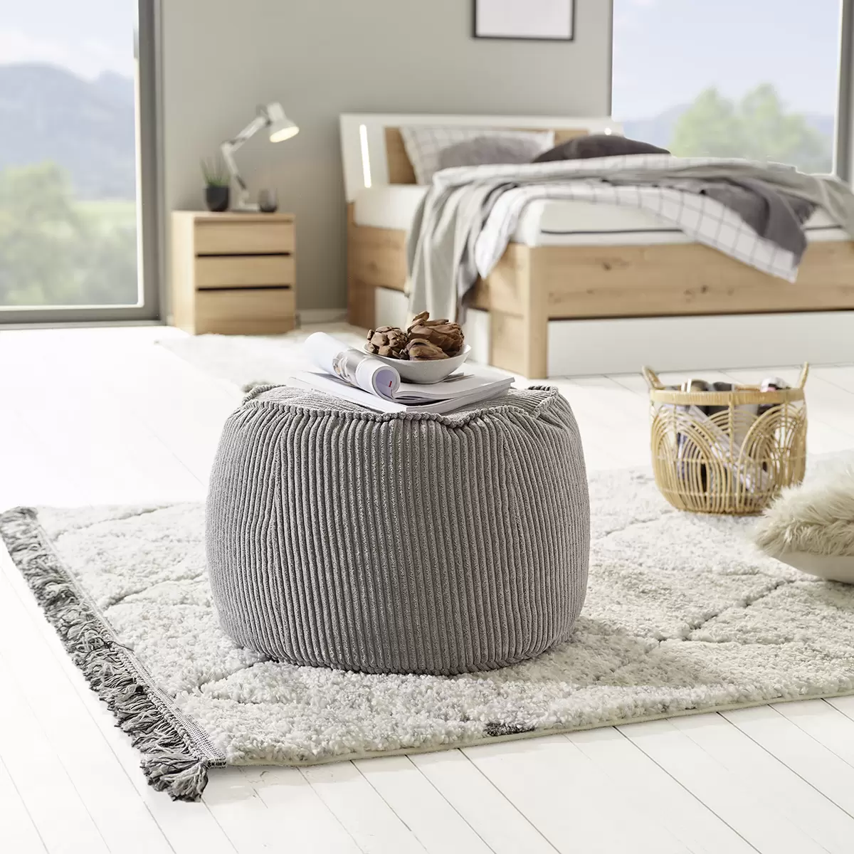 Hocker Regina Grau