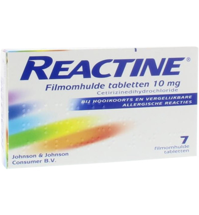 Reactine Anti Histaminicum 10Mg (7 tabletten)