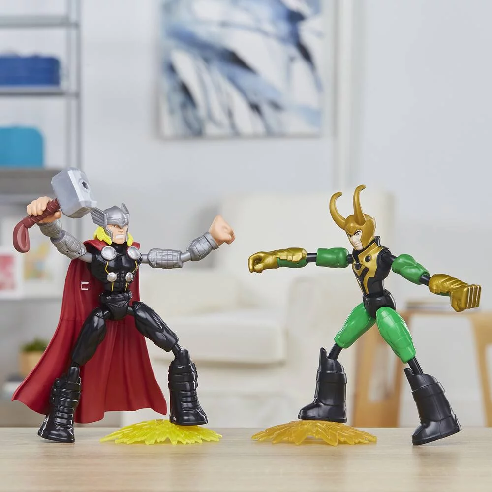 MARVEL - AVENGERS -  THOR - FIGURINE BEND AND FLEX THOR VS LOKI