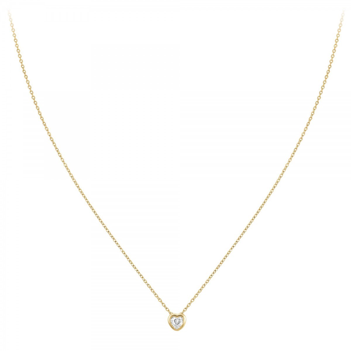 Collier coeur SC Bohème orné de Zirconium