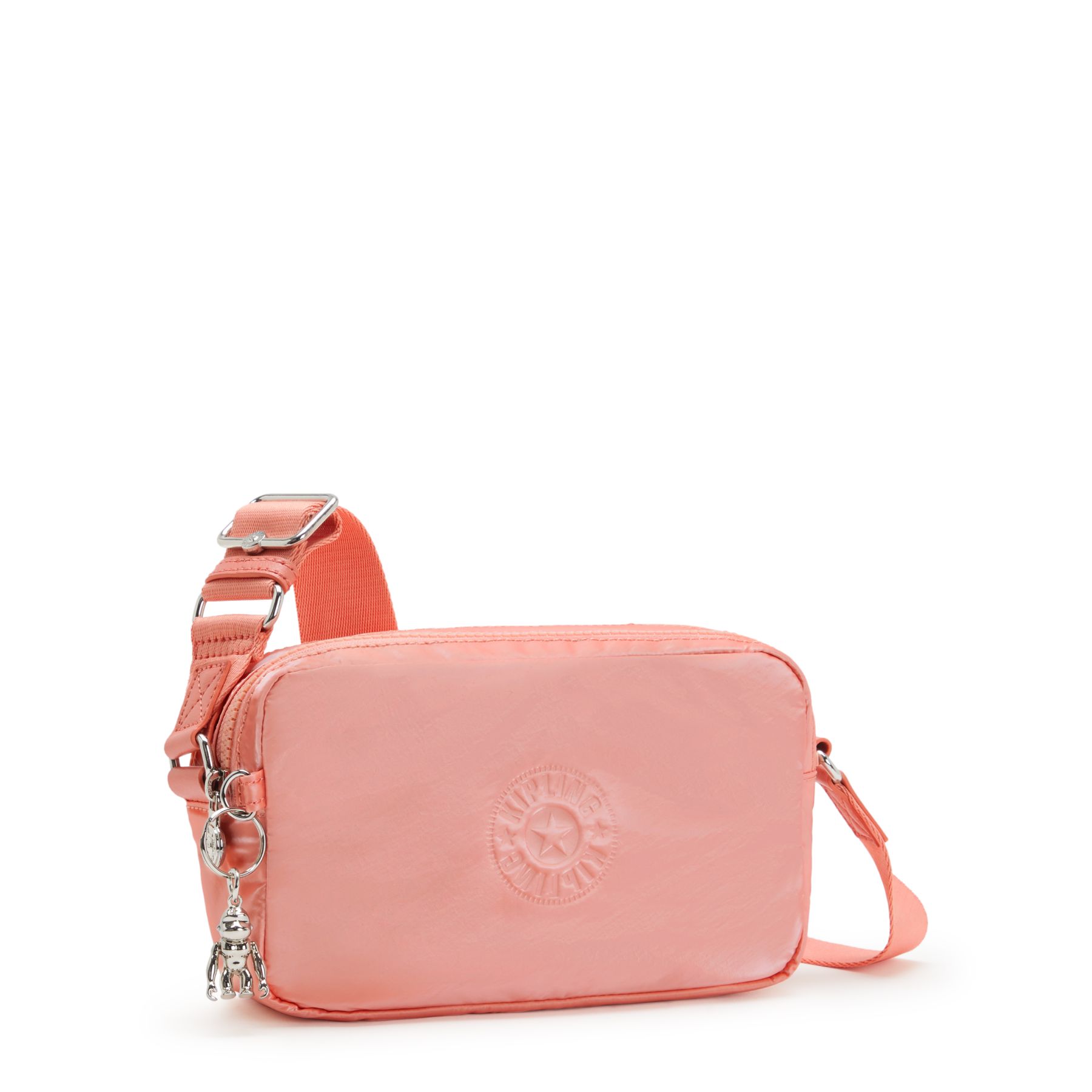 MILDA Petit Sac Bandoulière Style Caméra - Peach Glam