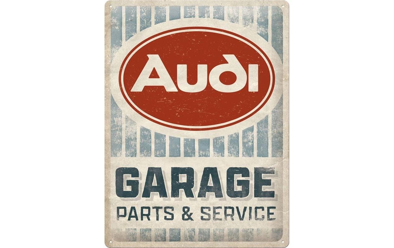 Metallschild »Nostalgic Art Audi Garage 30 x 40 cm, Metall«