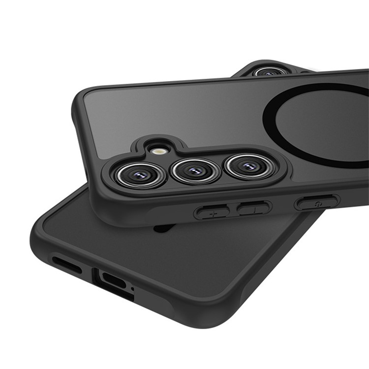Samsung Galaxy A56 Soft Touch Hardcase Schutzhülle MagSafe-Modul - Schwarz
