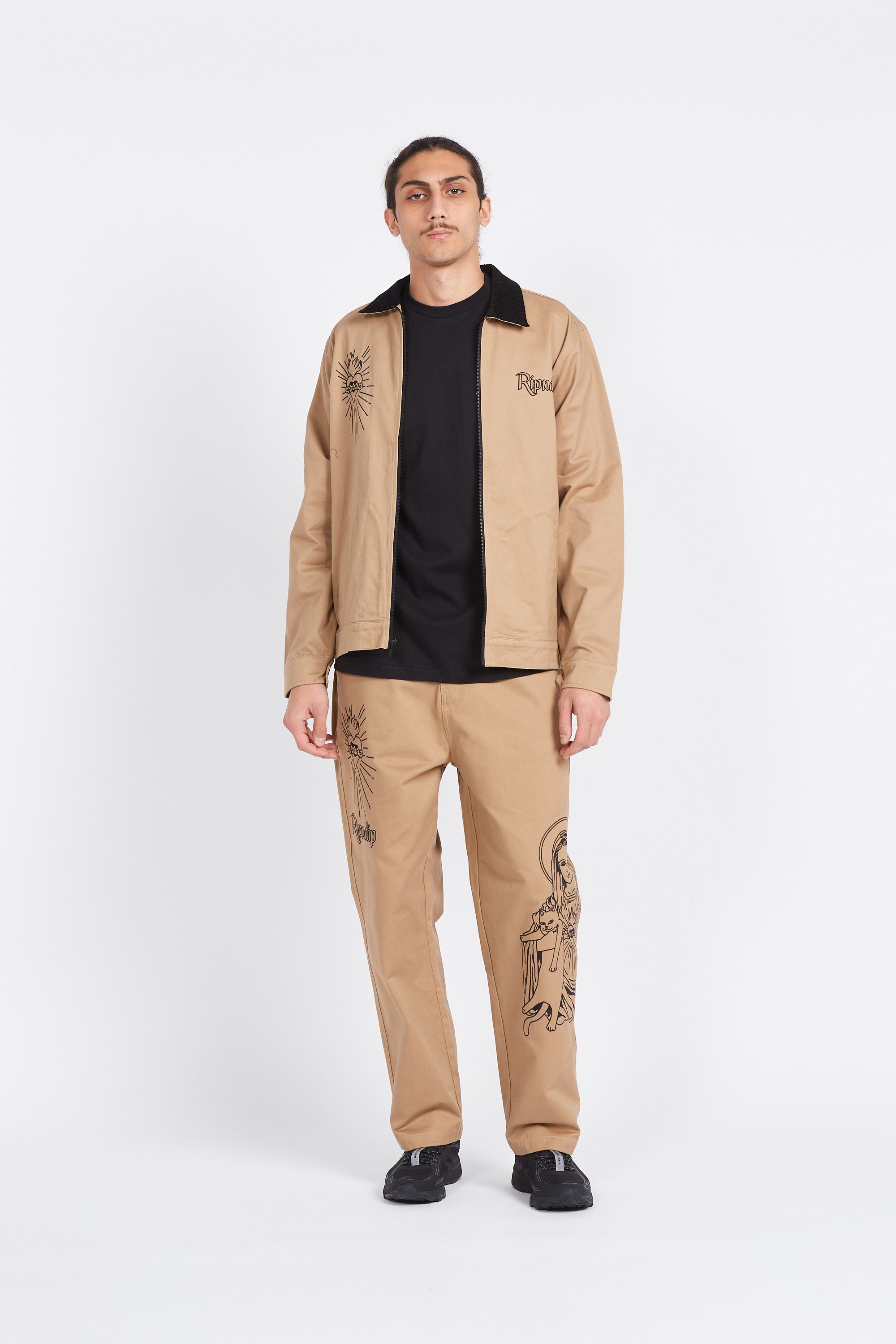 RIPNDIP Veste MOTHER MARY WO Marron