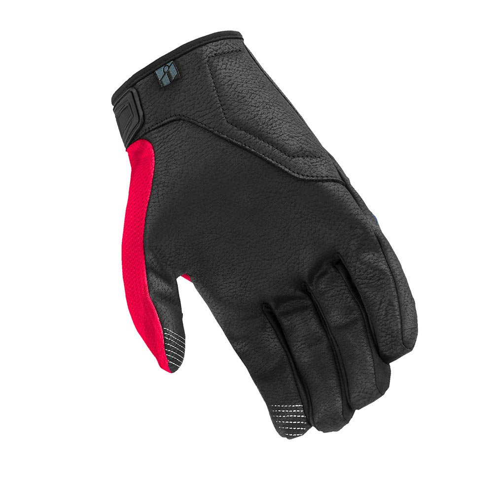 Icon - Gants Hooligan CE Tejas Libre™ Bleu / Rouge / Blanc