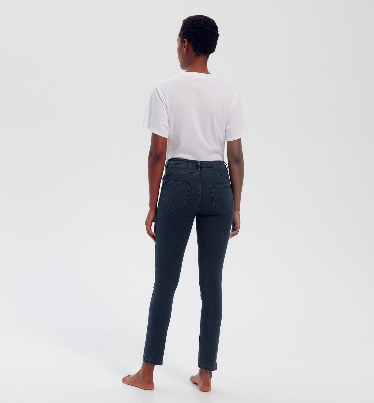 Jean skinny push up ERNEST - Jean blue black
