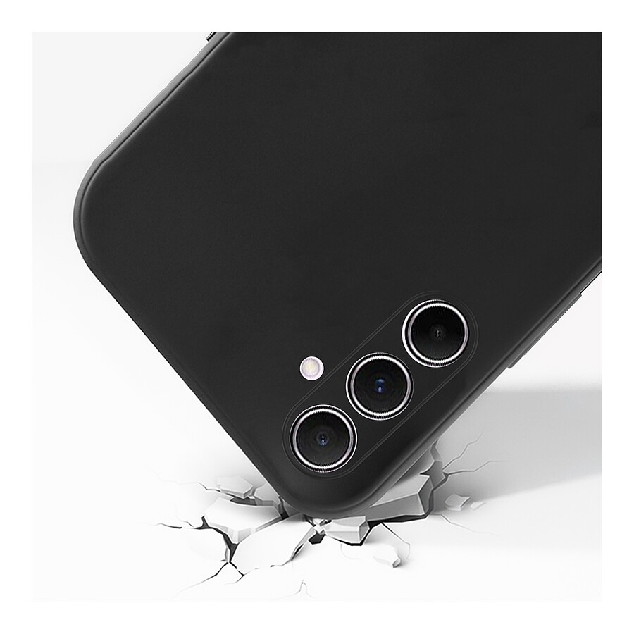 Akashi Coque de protection en silicone noir- Samsung Galaxy A55 5G