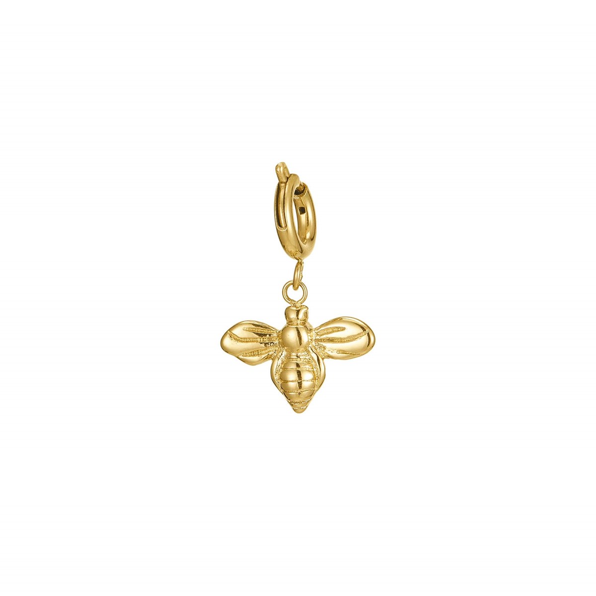 Charm hypocampe acier doré or