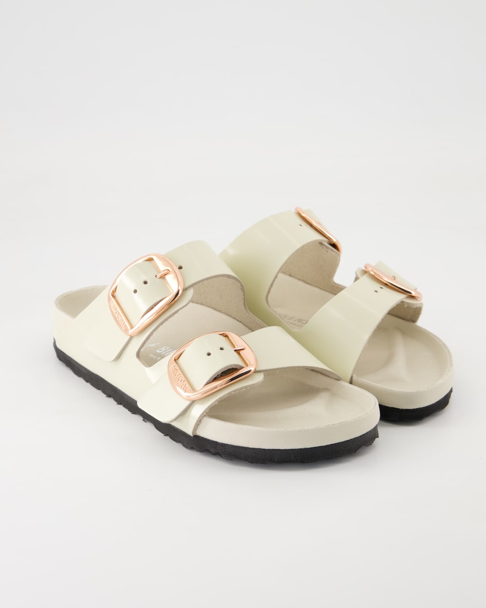 Birkenstock Arizona Big Buckle Pantoletten in Beige