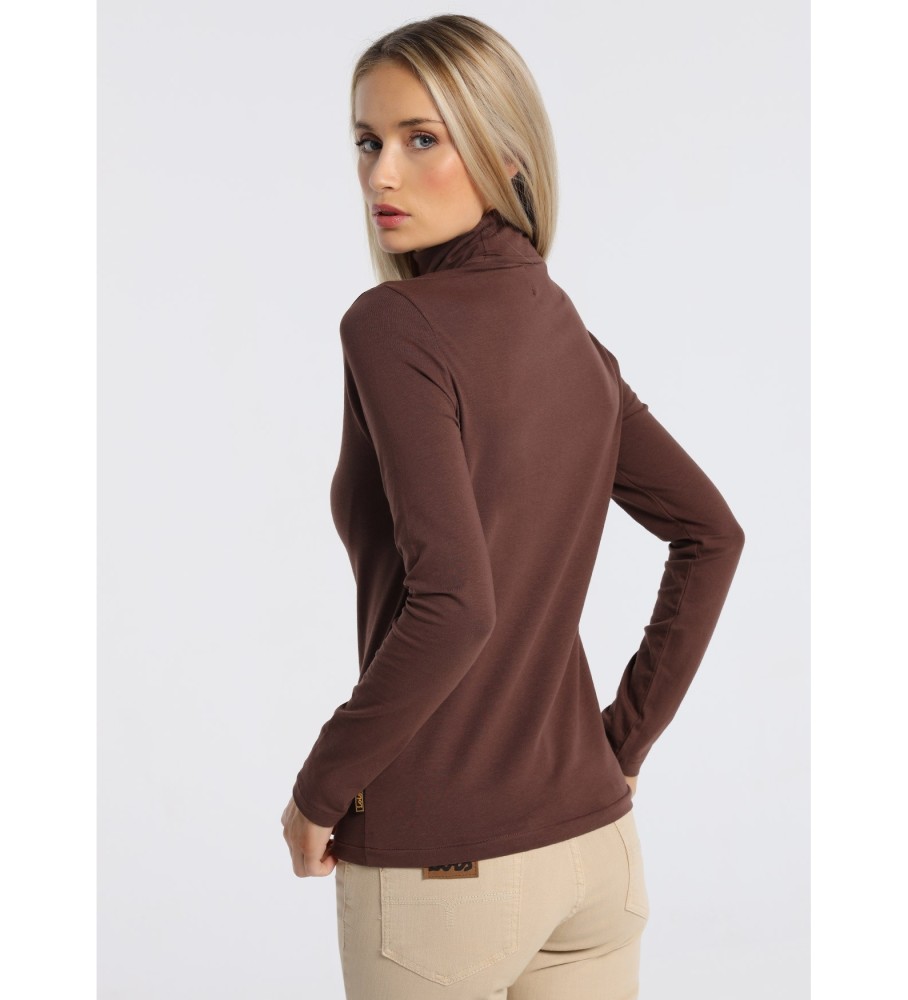 Camiseta de manga comprida Lois 132104 Marrom