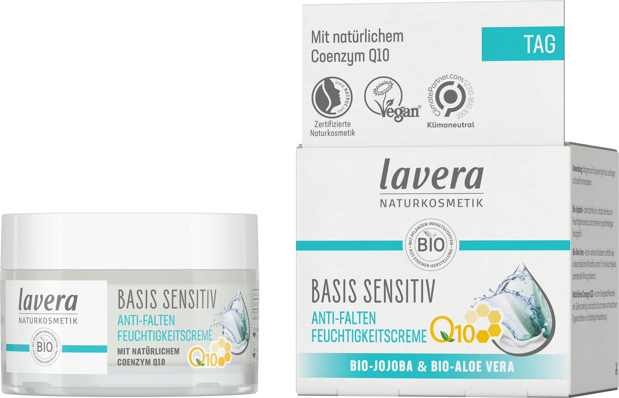 LAVERA Anti-Falten Feuchtigkeitscreme Q10 Creme basis sensitiv 50 ml
