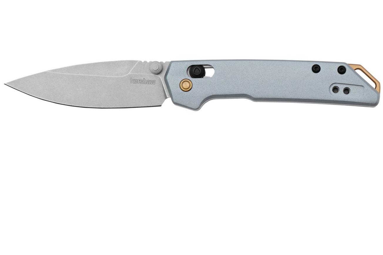 Kershaw Mini Iridium 2051 DuraLock, Stonewashed D2, Ice Blue Aluminum zakmes