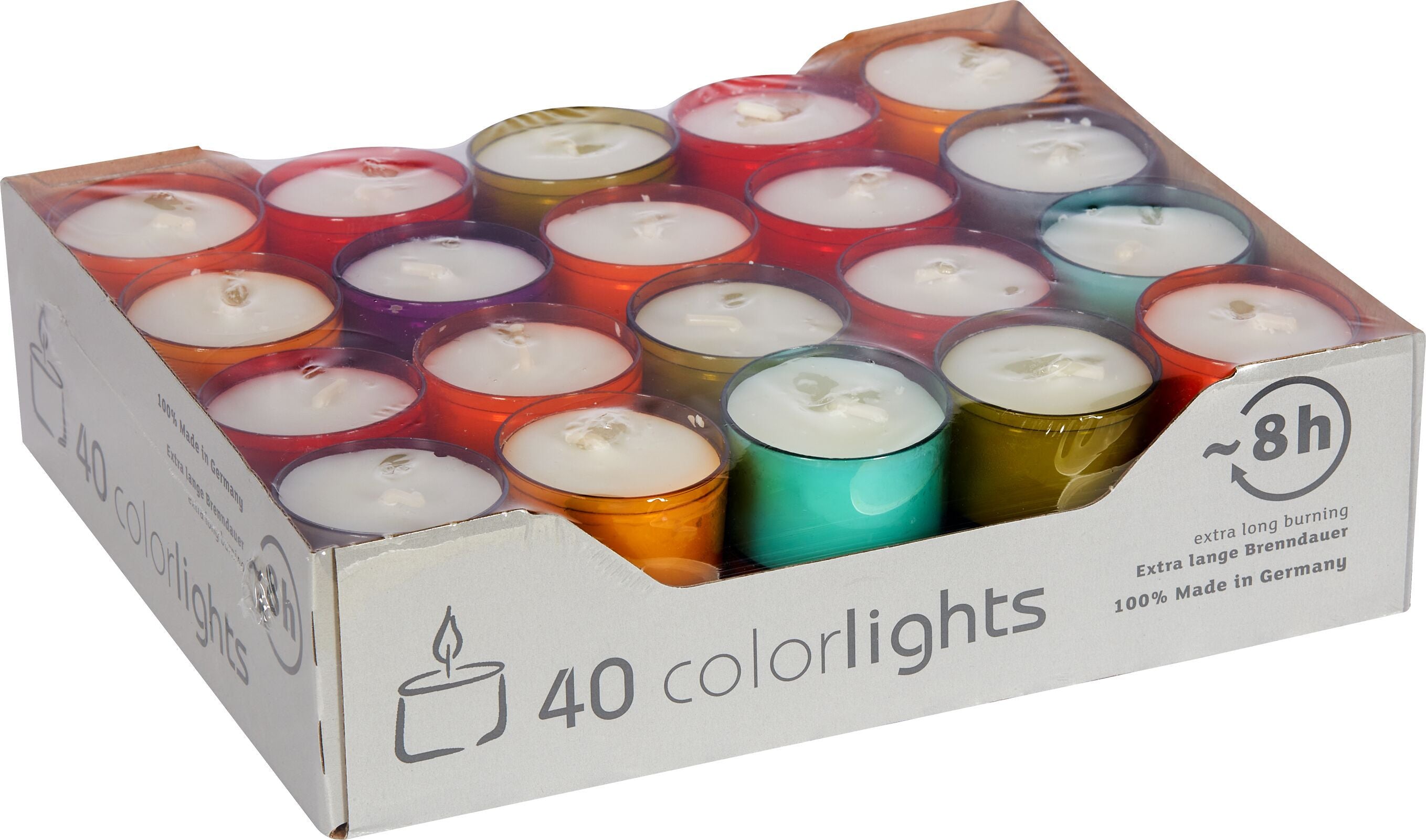 COLORLIGHTS Teelichter - Multicolor / B: 20.0 cm x T: 16.0 cm x H: 5.5 cm
