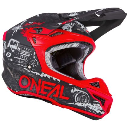 Casque cross O'Neal 5SRSPOLYACRILYTE - HR V.22 - BLACK RED 2024 - Noir / Rouge