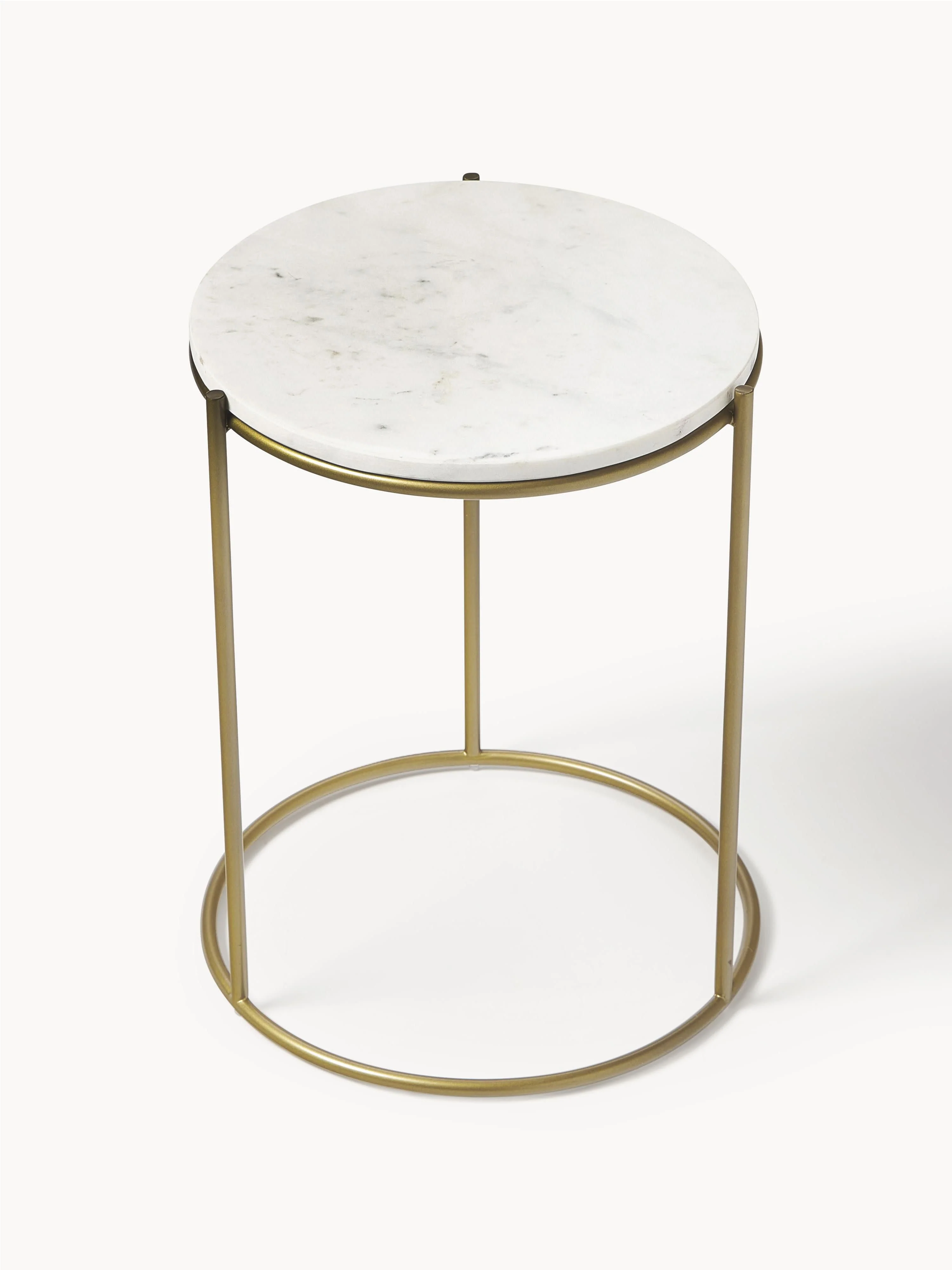 Ronde marmeren bijzettafel Ella
