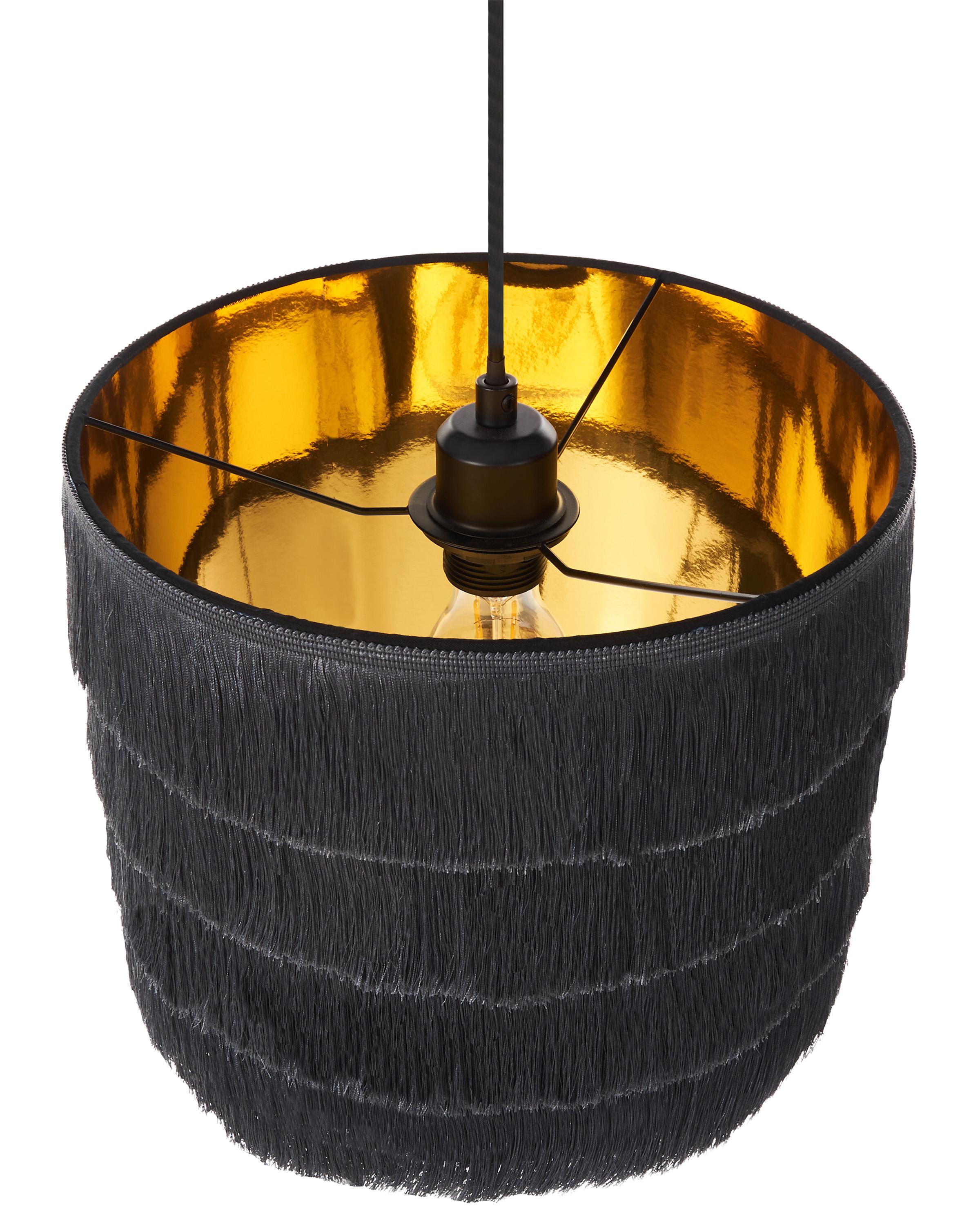 Hanglamp SUAPURE Stof Zwart