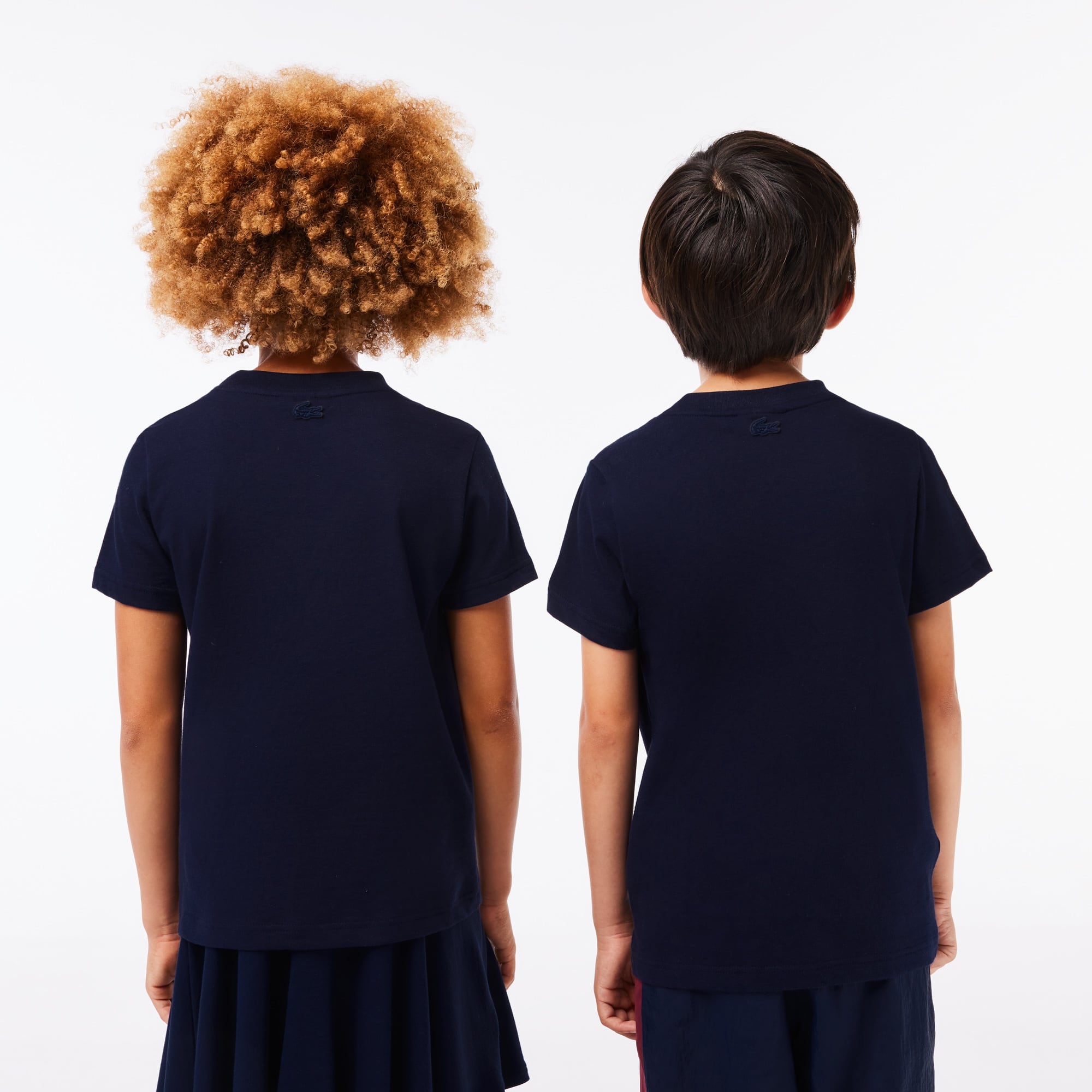 T-shirt avec imprimé planète en jersey de coton T-Shirts & Chemises - Bleu - Lacoste - Enfant