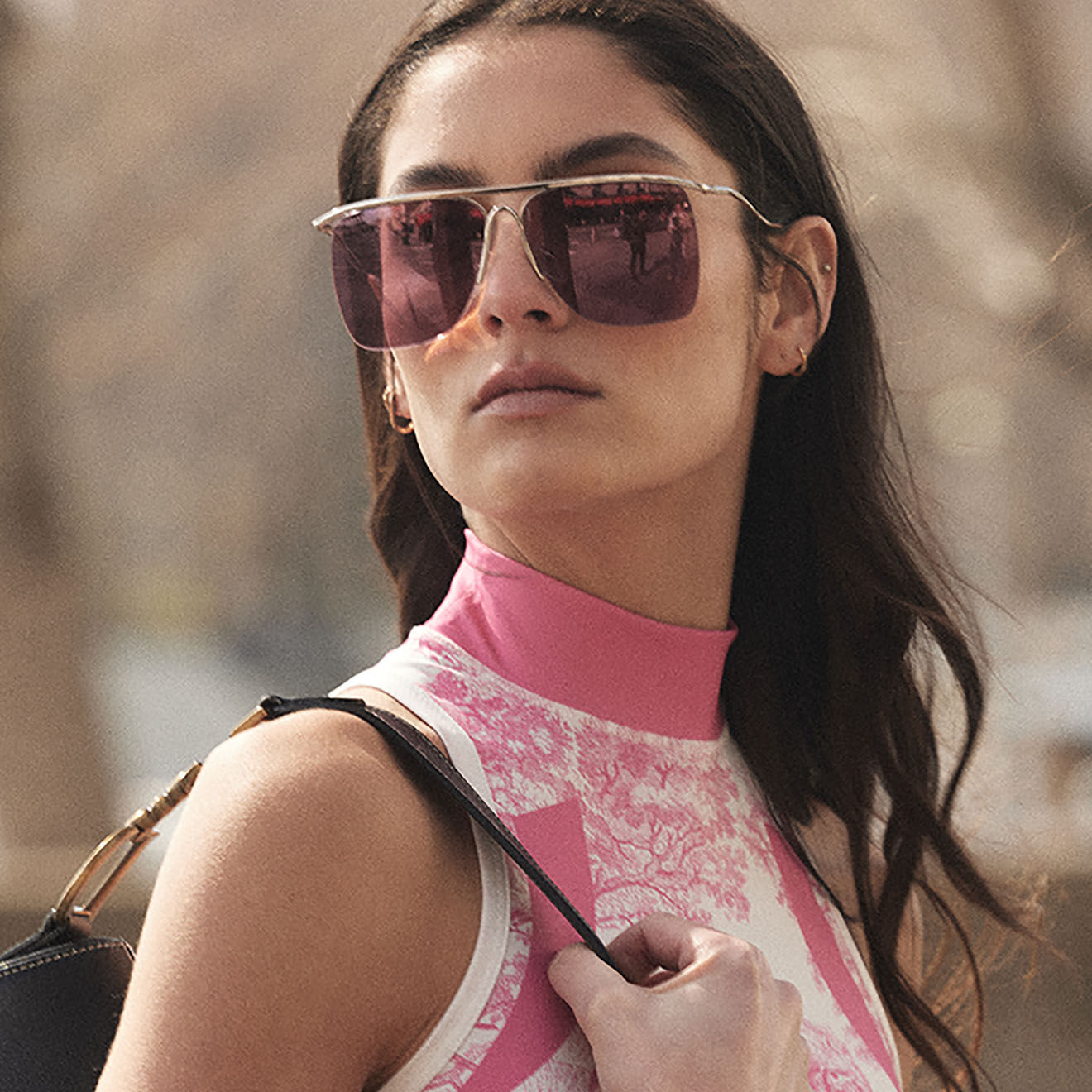 Balenciaga Lunettes de soleil roses - Neuf avec étiquette