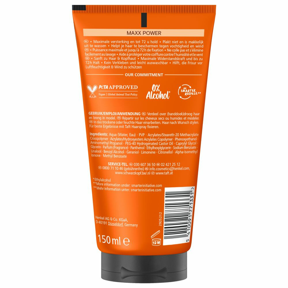 Taft GelMaxx Power150 ml