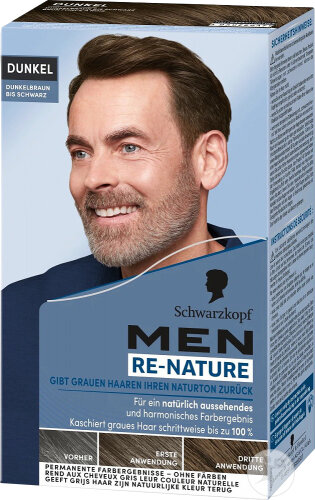 Schwarzkopf Re-Nature Repigmentation Pour Hommes Brun Foncé À Noir Coloration 1 Kit