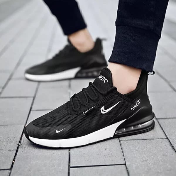 Mens Womens Gym Trainers Comfy Casual Sports Athletic Running Shoes UK 6 / EUR 39 Black