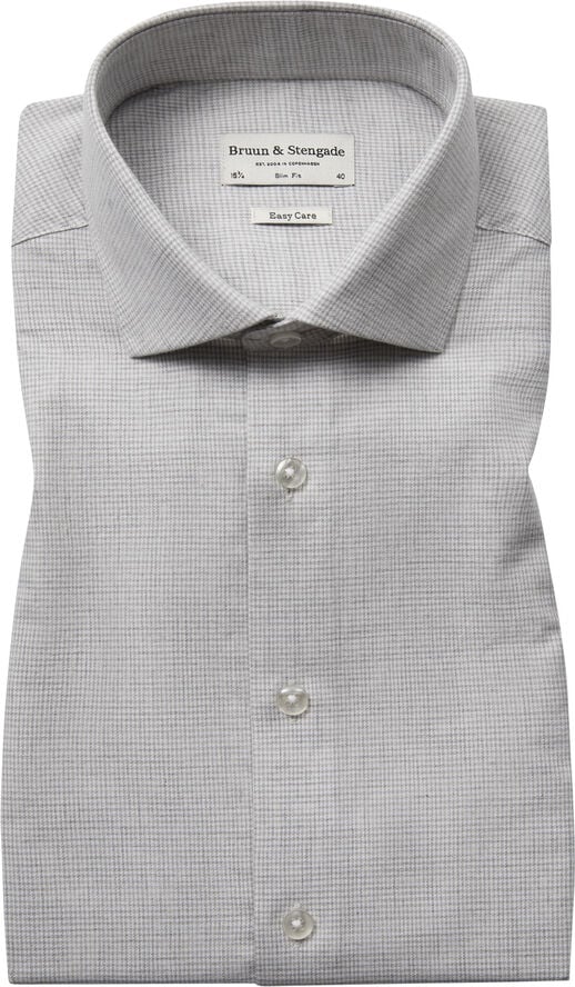 Bruun & Stengade BS Horford Slim Fit Shirt Grey