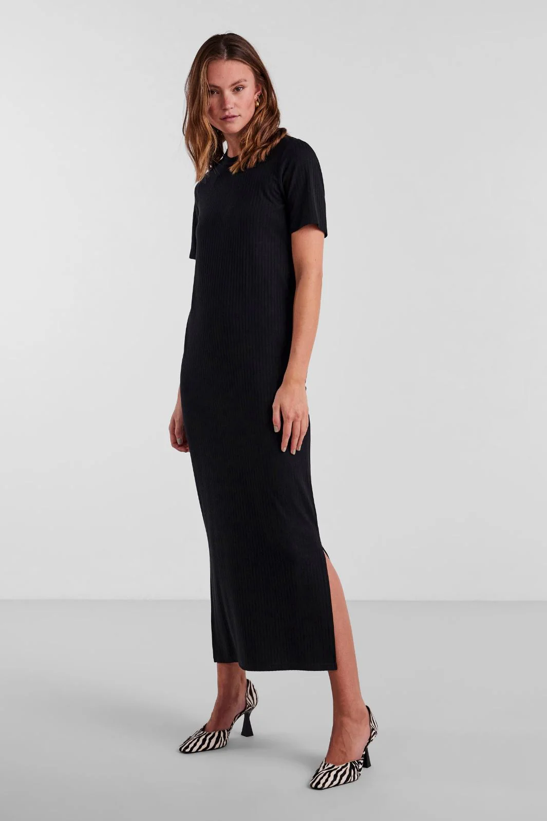 Pieces Pckylie Ss O-Neck Ankle Dress