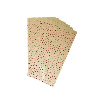 Clairefontaine - 50 Pochettes kraft cœurs - 11 cm x 5 cm x 21 cm