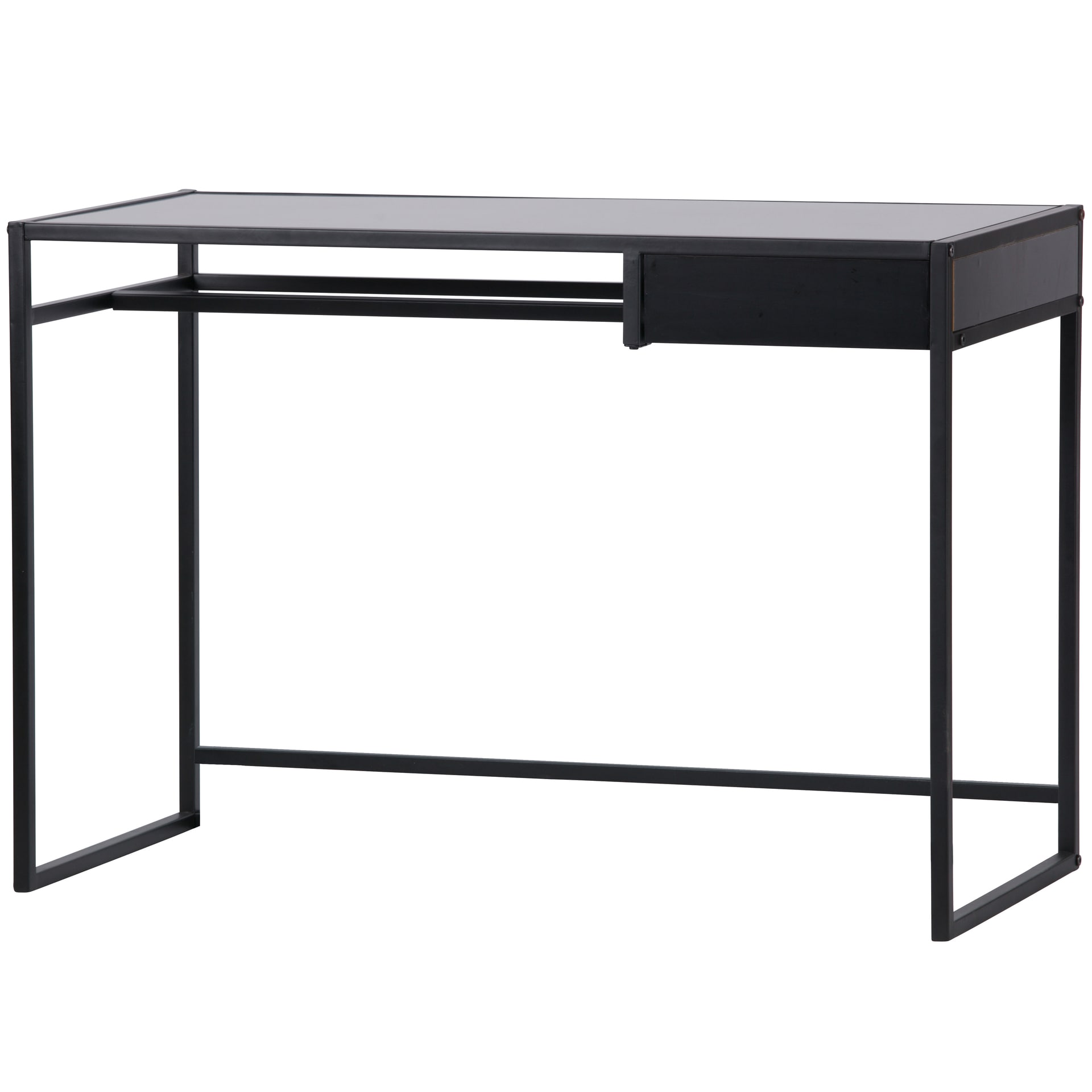 Schreibtisch TEUN 110 x 76 cm schwarz