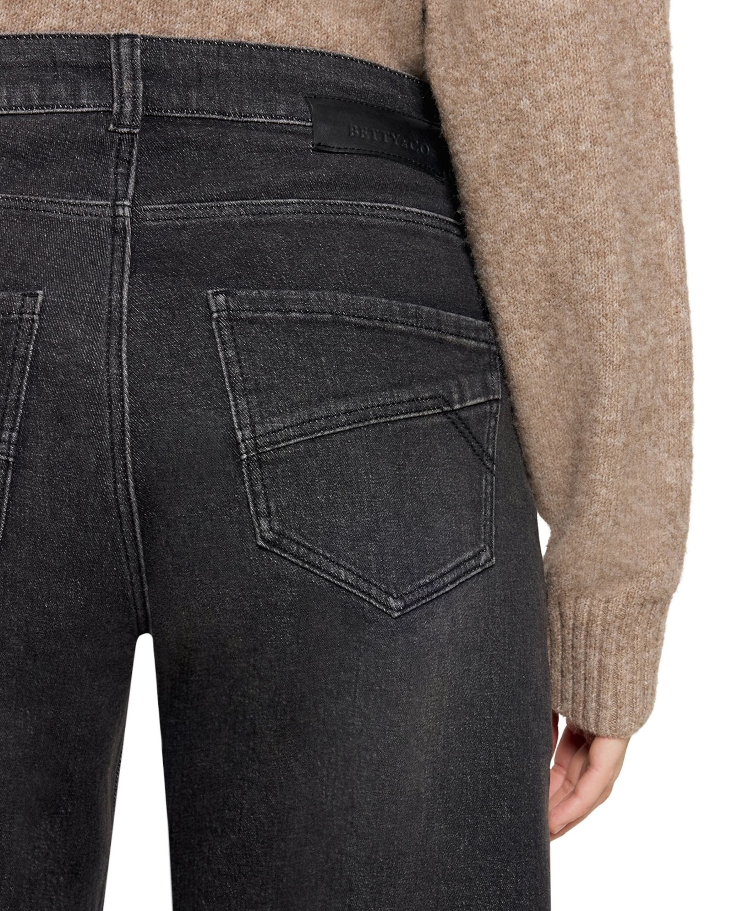 Betty en Co 7/8 dames jeans zwart