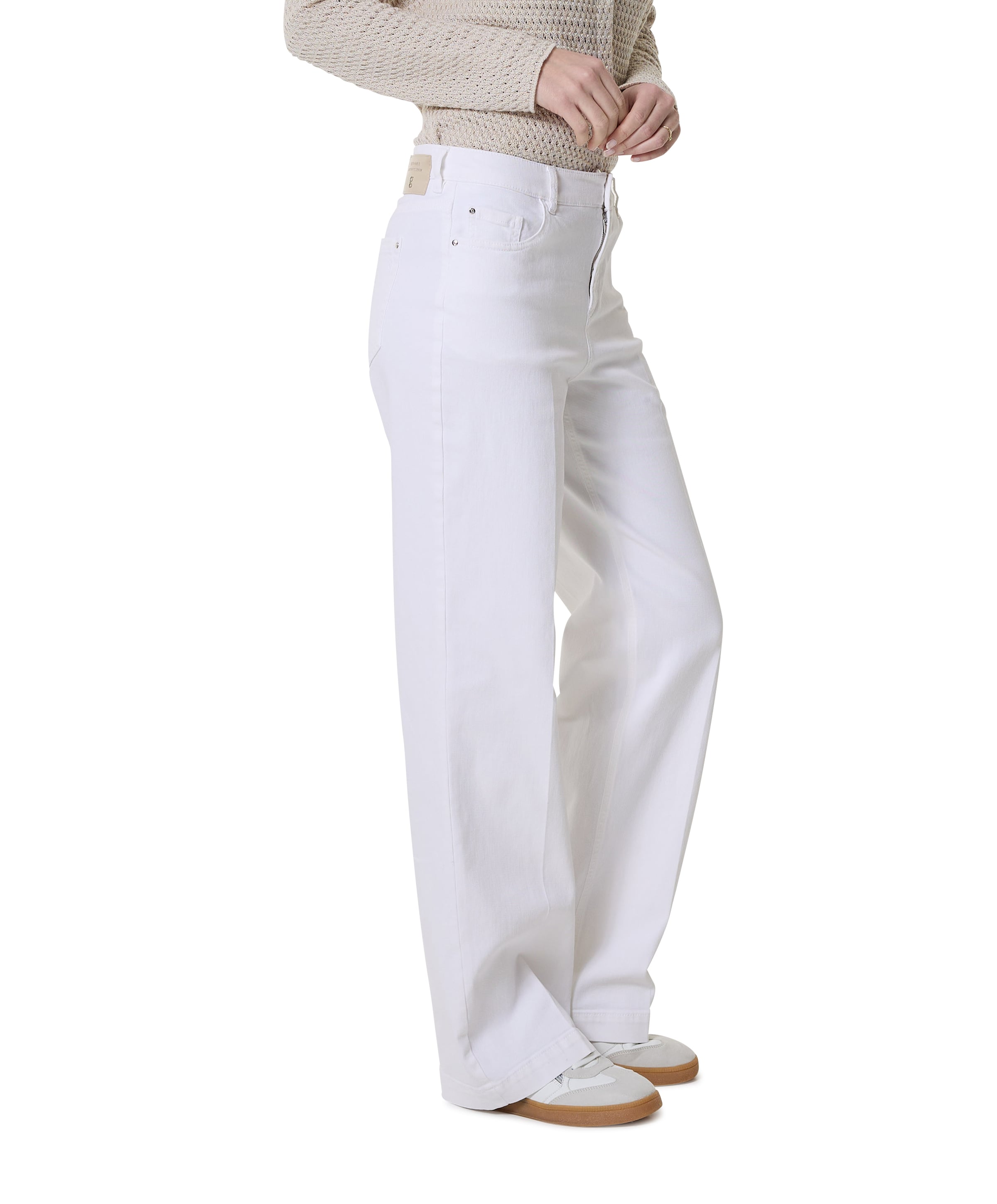 Gardeur Wide leg Feminine jeans wit