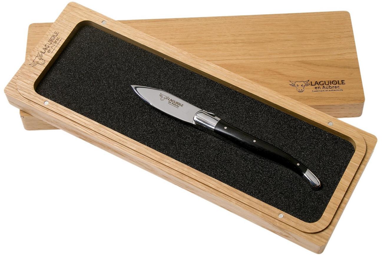 Laguiole en Aubrac Oyster C2I99EBIH oestermes ebbenhout