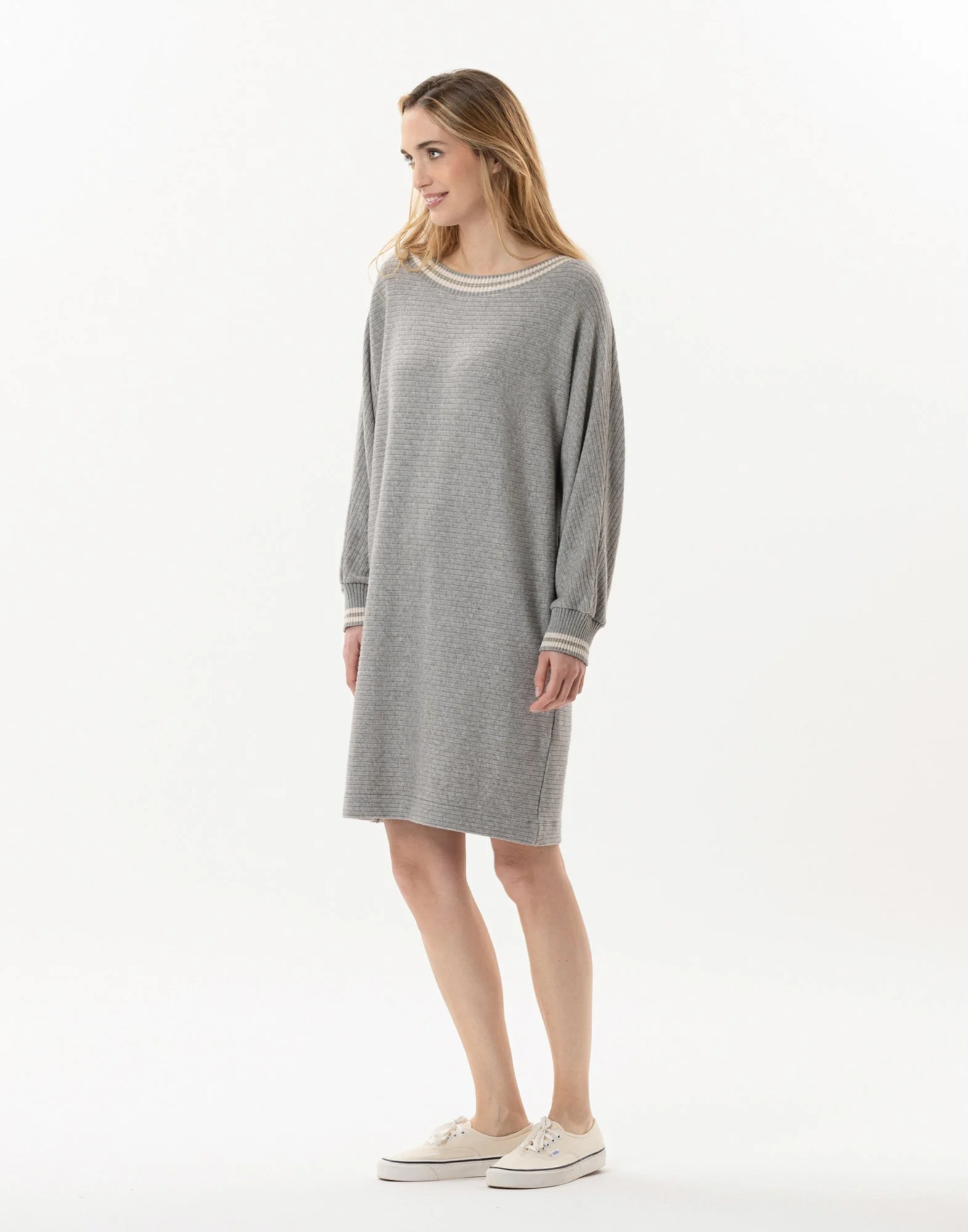ESMEE 840 - Robe en maille tricot | Gris