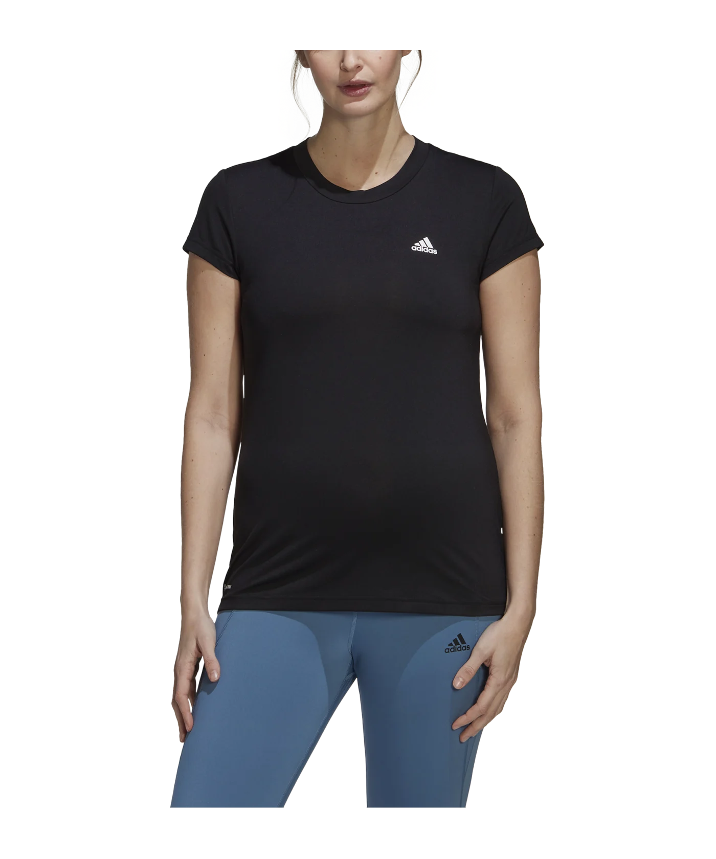 adidas Schwangerschaft T-Shirt Damen Schwarz