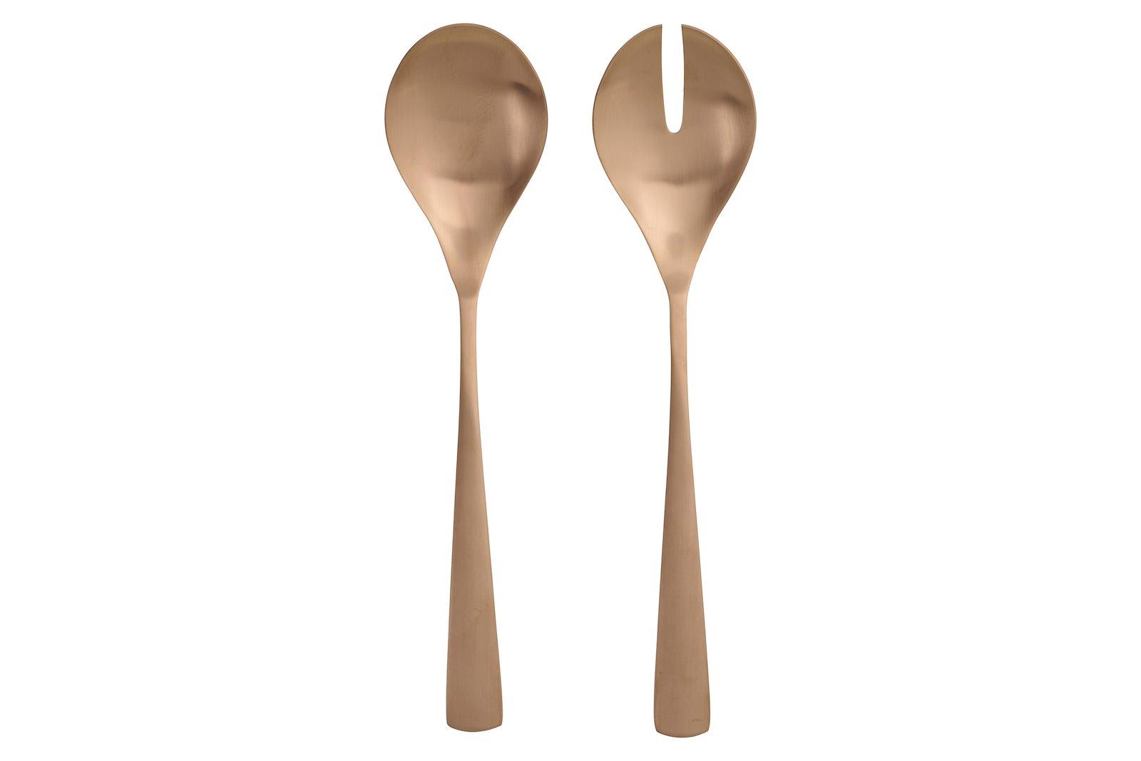 Almond salatbestikk 2pk Matt kobberfarget rustfritt stål