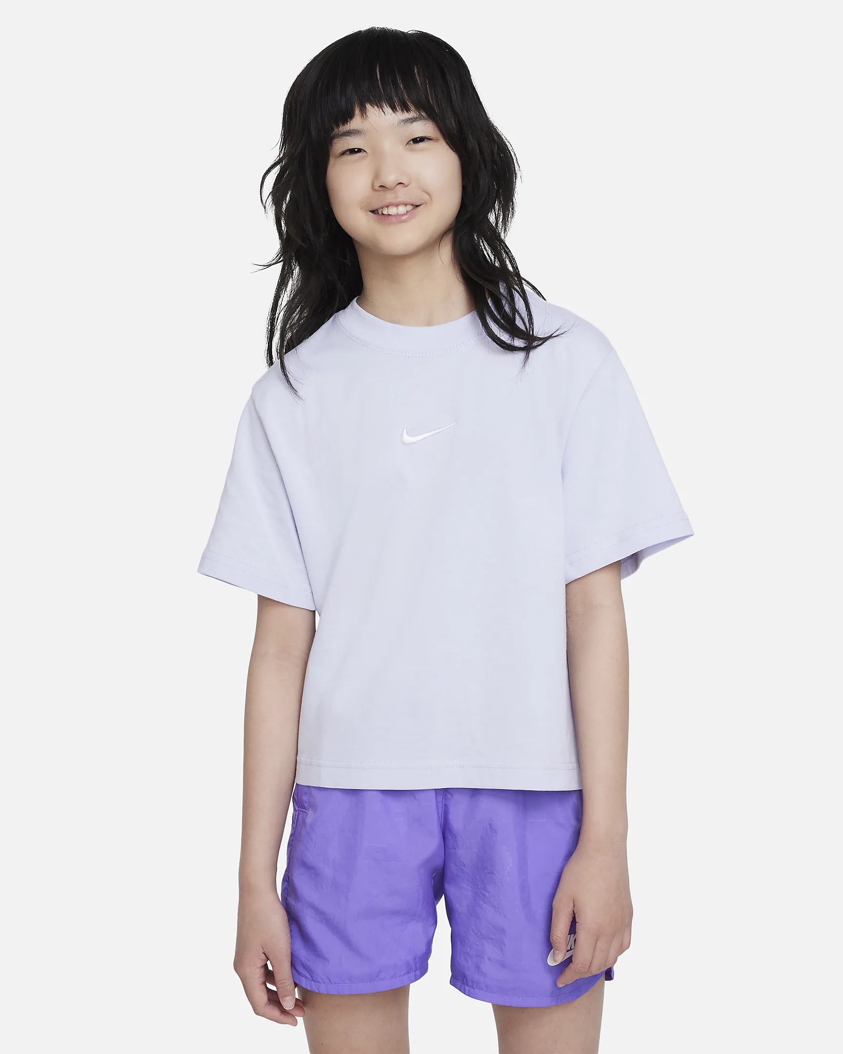 Nike Sportswear T-Shirt Meisjes Paars