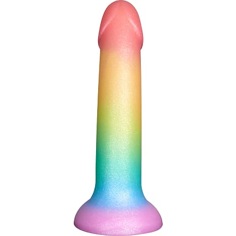 baseks Rainbow silikone dildo 18 cm