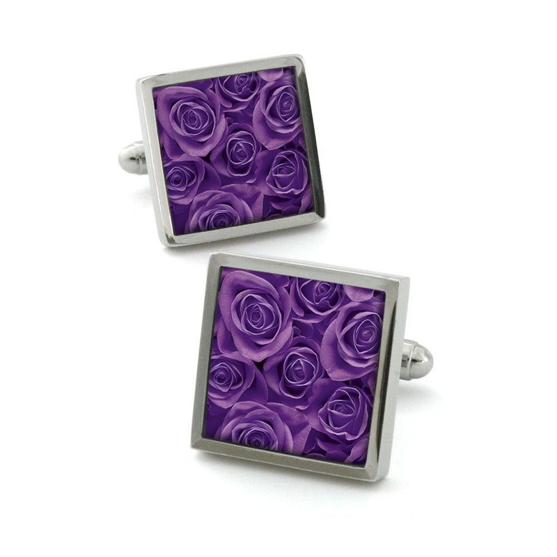 Boutons de manchette, Rose violet