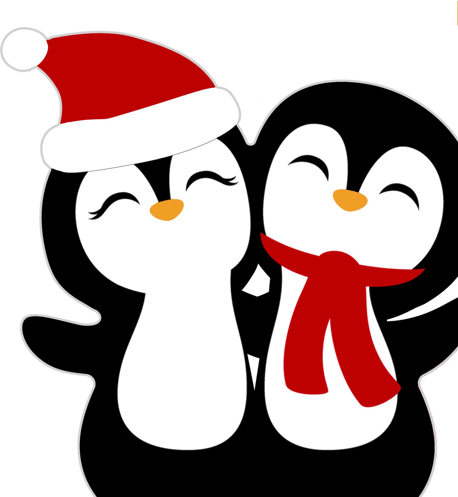 Paper + Design servet pinguin wit 33 x 33 cm 20 stuks