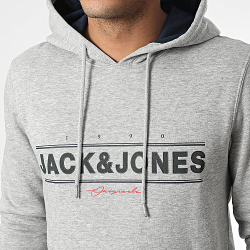 Sweat Capuche Friday Gris Chiné