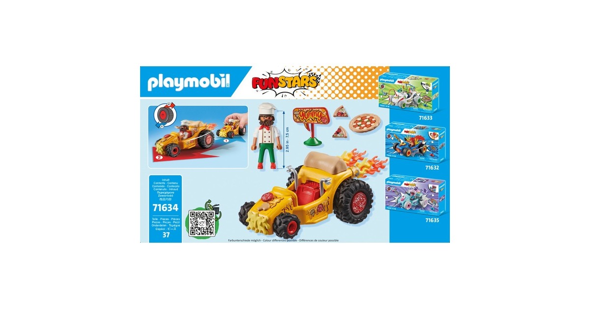 PLAYMOBILFunstars - Racing Pizza Constructiespeelgoed  (71634)